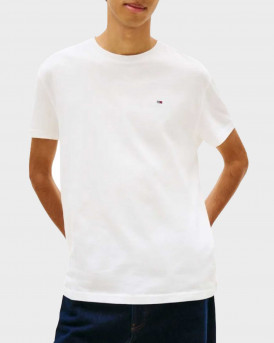 TOMMY JEANS ΑΝΔΡΙΚΗ ΚΟΝΤΟΜΑΝΙΚΗ ΜΠΛΟΥΖΑ - DM0DM22504 - ΑΣΠΡΟ