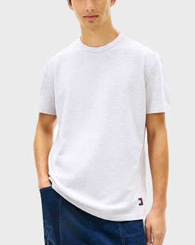 TOMMY JEANS WAFFLE ΑΝΔΡΙΚΗ ΚΟΝΤΟΜΑΝΙΚΗ ΜΠΛΟΥΖΑ - DM0DM22529 - ΓΚΡΙ