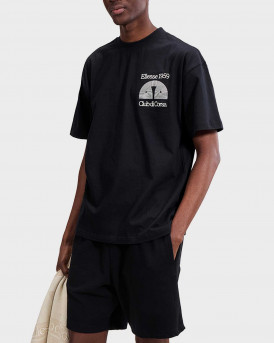 ELLESSE GRAPHICS CLUB DI CORSA ΑΝΔΡΙΚΗ ΚΟΝΤΟΜΑΝΙΚΗ ΜΠΛΟΥΖΑ - SHB23147 - ΜΑΥΡΟ