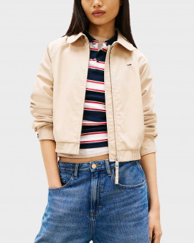 TOMMY JEANS ΓΥΝΑΙΚΕΙΟ ΑΔΙΑΒΡΟΧΟ ΤΖΑΚΕΤ - DW0DW20403 - ΜΠΕΖ