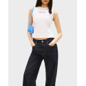 TOMMY JEANS ΓΥΝΑΙΚΕΙΟ ΑΜΑΝΙΚΟ ΤΟΠ - DW0DW22577 - ΕΚΡΟΥ