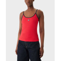 TOMMY JEANS BADGE WOMEN'S TOP - DW0DW22261 - ECRU