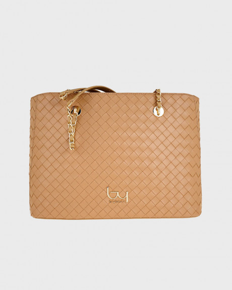 BY BYBLOS DESIRE WOMEN'S KNITTED SHOULDER BAG - BYBS95B01