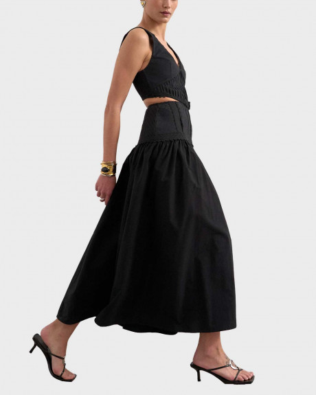 TOPSHOP ALINA ΓΥΝΑΙΚΕΙΟ ΜΑΞΙ ΦΟΡΕΜΑ PINAFORE - 31001043