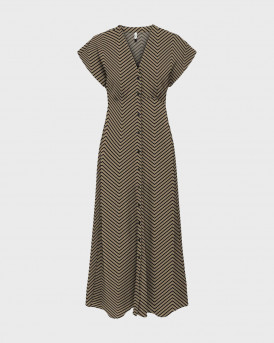 ONLY WOMEN'S MAXI DRESS - 15317842 - BROWN