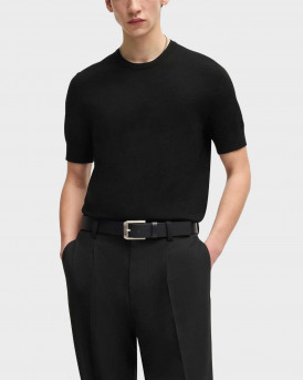 HUGO SAN CARLO ΑΝΔΡΙΚΗ ΠΛΕΚΤΗ ΚΟΝΤΟΜΑΝΙΚΗ ΜΠΛΟΥΖΑ - 50536693  - ΜΑΥΡΟ