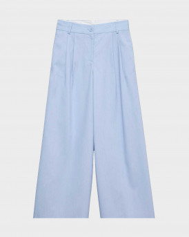 VERO MODA NILLE ΓΥΝΑΙΚΕΙΟ ΨΗΛΟΜΕΣΟ ΠΑΝΤΕΛΟΝΙ WIDE LEG - 10342556 - ΣΙΕΛ