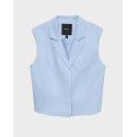 VERO MODA NILLE WOMEN'S WAISTCOAT - 10342558 - LIGHT BLUE