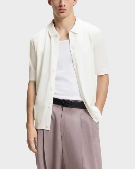 HUGO SAN PACO ΑΝΔΡΙΚΟ ΠΛΕΚΤΟ ΚΟΝΤΟΜΑΝΙΚΟ ΠΟΥΚΑΜΙΣΟ - 50557380