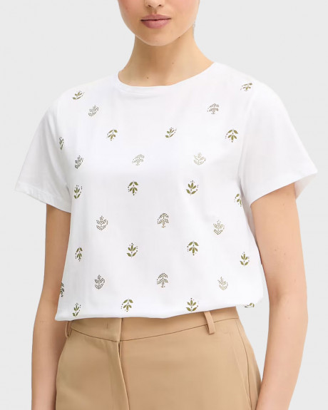 EMME BY MARELLA WOMEN'S COTTON SHORT SLEEVE BLOUSE - 26159710612