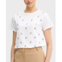 EMME BY MARELLA WOMEN'S COTTON SHORT SLEEVE BLOUSE - 26159710612 - WHITE
