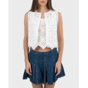 EMME BY MARELLA EMMTENENTE WOMEN'S KNITTED VEST - 26153510122 - WHITE