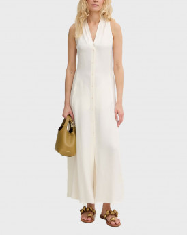 EMME BY MARELLA WOMEN'S LINEN DRESS - 26152210312 - ECRU