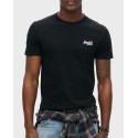 SUPERDRY ESSENTIAL EMBROIDERED ΑΝΔΡΙΚΗ ΚΟΝΤΟΜΑΝΙΚΗ ΜΠΛΟΥΖΑ - M1012078A - ΜΑΥΡΟ