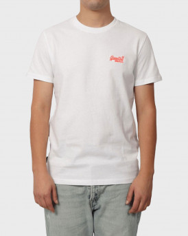 SUPERDRY ESSENTIAL LOGO ΑΝΔΡΙΚΗ ΚΟΝΤΟΜΑΝΙΚΗ ΜΠΛΟΥΖΑ - Μ1011245Α - ΑΣΠΡΟ