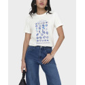 ONLY KITA WOMEN'S T-SHIRT - 15372191 - WHITE