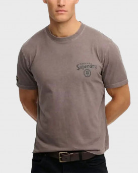 SUPERDRY D1 OVIN TOKYO ΑΝΔΡΙΚΗ ΚΟΝΤΟΜΑΝΙΚΗ ΜΠΛΟΥΖΑ - Μ1012248Α - ΑΝΘΡΑΚΙ