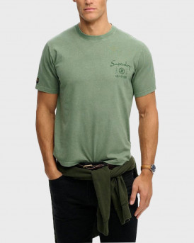 SUPERDRY D1 OVIN TOKYO ΑΝΔΡΙΚΗ ΚΟΝΤΟΜΑΝΙΚΗ ΜΠΛΟΥΖΑ - Μ1012248Α - ΧΑΚΙ