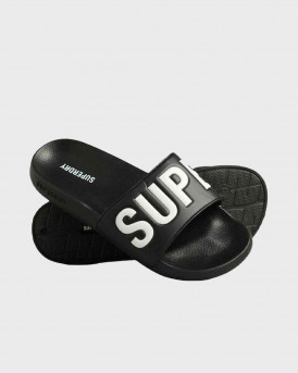 SUPERDRY POOL SLIDE ΑΝΔΡΙΚΕΣ ΣΑΓΙΟΝΑΡΕΣ - MF310291A - ΜΑΥΡΟ