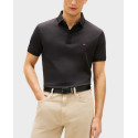 TOMMY HILFIGER ΑΝΔΡΙΚΗ ΚΟΝΤΟΜΑΝΙΚΗ ΜΠΛΟΥΖΑ ΠΟΛΟ - MW0MW42760 - ΜΑΥΡΟ