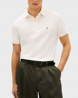 TOMMY HILFIGER ΑΝΔΡΙΚΗ ΚΟΝΤΟΜΑΝΙΚΗ ΜΠΛΟΥΖΑ ΠΟΛΟ - MW0MW42760 - ΜΠΕΖ