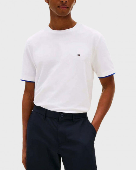 TOMMY HILFIGER PERFORMANCE TIPPED TEE ΑΝΔΡΙΚΗ ΚΟΝΤΟΜΑΝΙΚΗ ΜΠΛΟΥΖΑ - MW0MW38626