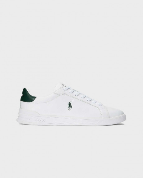 POLO RALPH LAUREN HERITAGE COURT II MEN'S LEATHER SNEAKERS - 809P10044001