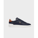 POLO RALPH LAUREN HERITAGE COURT II MEN'S LEATHER SNEAKERS - 809P07159002 - BLUE