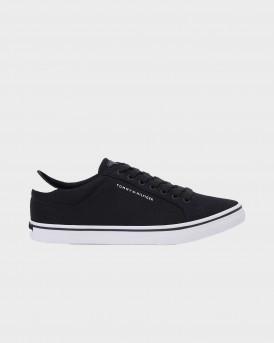 TOMMY HILFIGER VULC CORE LONG LACE MEN'S SNEAKERS - FM0FM05688 - BLACK