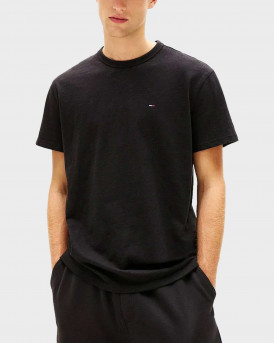 TOMMY HILFIGER ΑΝΔΡΙΚΗ ΚΟΝΤΟΜΑΝΙΚΗ ΜΠΛΟΥΖΑ - DM0DM22514 - ΜΑΥΡΟ