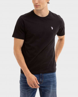 U.S POLO ASSN. ΑΝΔΡΙΚΗ ΚΟΝΤΟΜΑΝΙΚΗ ΜΠΛΟΥΖΑ - US43154015 - ΜΑΥΡΟ