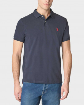 U.S POLO ASSN. ΑΝΔΡΙΚΗ ΚΟΝΤΟΜΑΝΙΚΗ ΜΠΛΟΥΖΑ POLO - US43197036 - ΜΠΛΕ