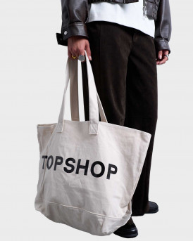 TOPSHOP IVY ΓΥΝΑΙΚΕΙΑ ΤΣΑΝΤΑ TOTE - 31000713 - ΑΣΠΡΟ