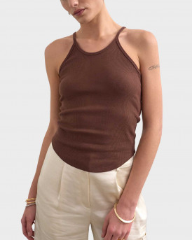 TOPSHOP ALFRIDA ΓΥΝΑΙΚΕΙΟ ΑΜΑΝΙΚΟ ΤΟΠ - 31001060 - ΚΑΦΕ