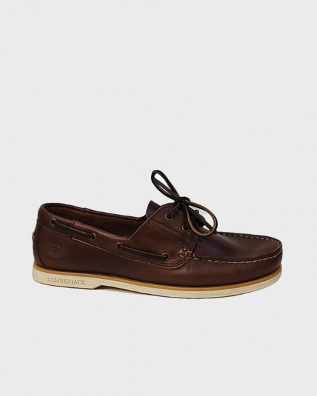 LUMBERJACK ΑΝΔΡΙΚΑ ΔΕΡΜΑΤΙΝΑ BOAT SHOES - SH102268814