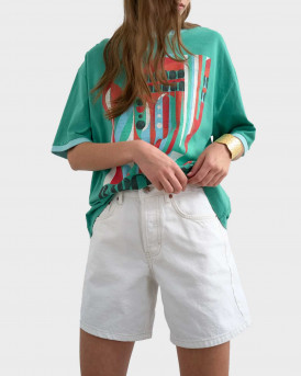 TOPSHOP VIGGA ΓΥΝΑΙΚΕΙΟ ΨΗΛΟΜΕΣΟ ΤΖΙΝ ΣΟΡΤΣ - 31001014 - ΑΣΠΡΟ