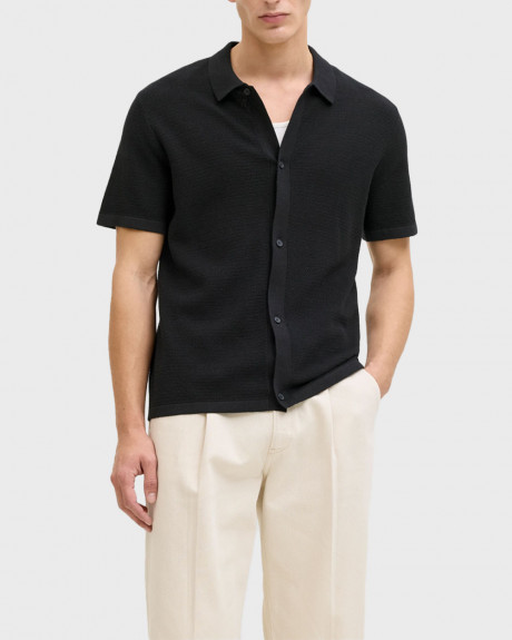 JACK & JONES MEN'S KNIT SHORT SLEEVE SHIRT - 12288253