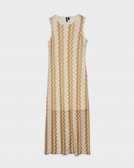 VERO MODA TERESA WOMEN'S MAXI DRESS - 10339773 - BEIGE