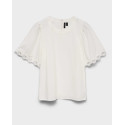 VERO MODA SANA WOMEN'S BRODERIE TOP - 10341529 - WHITE