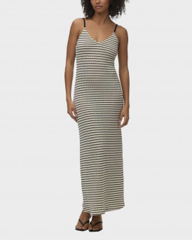 VERO MODA OHIA WOMEN'S MAXI KNIT DRESS - 10341575 - ECRU