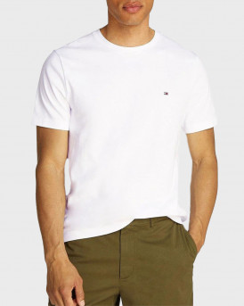 TOMMY HILFIGER ΑΝΔΡΙΚΗ ΚΟΝΤΟΜΑΝΙΚΗ ΜΠΛΟΥΖΑ - MW0MW37508 - ΑΣΠΡΟ