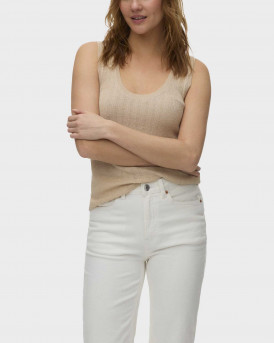 VERO MODA SECRET WOMEN'S TANK TOP - 10342597 - BEIGE