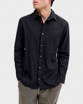 JACK & JONES ΑΝΔΡΙΚΟ ΠΟΥΚΑΜΙΣΟ - 12289174 - ΜΑΥΡΟ