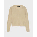 VERO MODA WOMEN'S FINE KNIT CARDIGAN - 10342596 - BEIGE