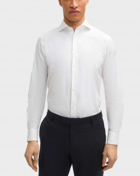 JOOP ΑΝΔΡΙΚΟ ΠΟΥΚΑΜΙΣΟ ΣΤΕΝΗ ΓΡΑΜΜΗ - 10018894 - ΑΣΠΡΟ