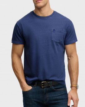 SUPERDRY Μ D1 ΑΝΔΡΙΚΗ ΚΟΝΤΟΜΑΝΙΚΗ ΜΠΛΟΥΖΑ - Μ1012371Α - ΜΠΛΕ