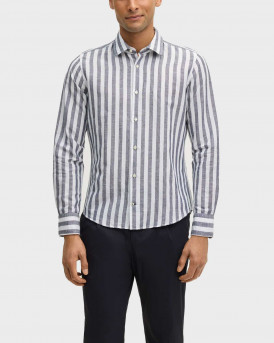 JOOP PIT ΑΝΔΡΙΚΟ ΡΙΓΕ ΠΟΥΚΑΜΙΣΟ ΣΤΕΝΗ ΓΡΑΜΜΗ - 10100637 - ΜΠΛΕ