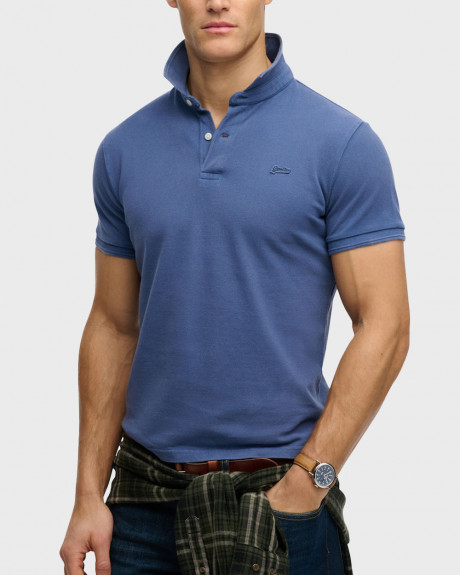 SUPERDRY ΑΝΔΡΙΚΗ ΚΟΝΤΟΜΑΝΙΚΗ ΜΠΛΟΥΖΑ POLO - Μ1110452A