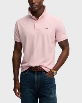SUPERDRY ΑΝΔΡΙΚΗ ΚΟΝΤΟΜΑΝΙΚΗ ΜΠΛΟΥΖΑ POLO - Μ1110452A - ΡΟΖ