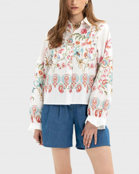 MYT WOMEN'S LONG SLEEVE SHIRT - S26T4229 - WHITE